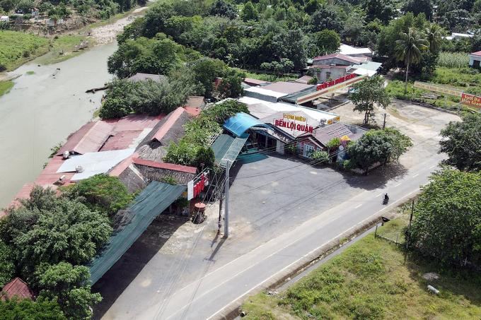 Điểm dừng chân Bến Lội trên quốc lộ 27C qua huyện Khánh Vĩnh xây không phép