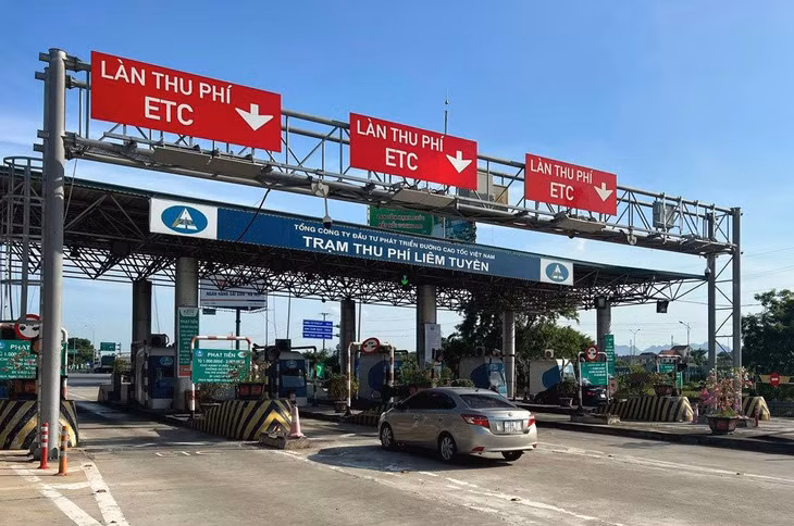 Trạm thu phí Liêm Tuyền đã được lắp đặt đồng bộ hệ thống thu phí không dừng
