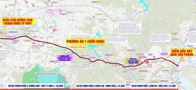 Sơ đồ dự án cao tốc Khánh Hòa-Buôn Ma Thuột