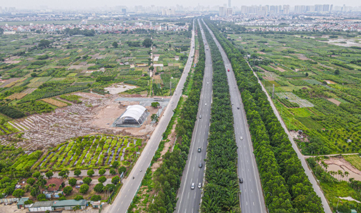 Huyện Đông Anh sắp có thêm tuyến đường rộng gần 2km. Ảnh minh hoạ