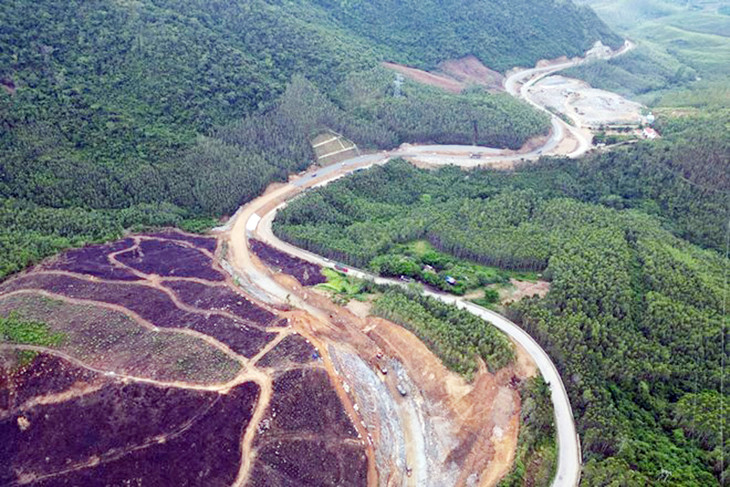 Đoạn Quốc lộ 19 qua đèo An Khê thuộc địa phận xã Tây Thuận (huyện Tây Sơn, Bình Định).