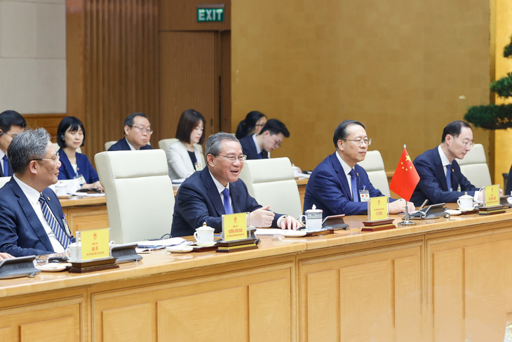 Thủ tướng Lý Cường khẳng định sẵn sàng cùng Việt Nam tăng cường nền tảng chính trị, đi sâu hợp tác thực chất - Ảnh: VGP Thủ tướng Lý Cường khẳng định sẵn sàng cùng Việt Nam tăng cường nền tảng chính trị, đi sâu hợp tác thực chất - Ảnh: VGP