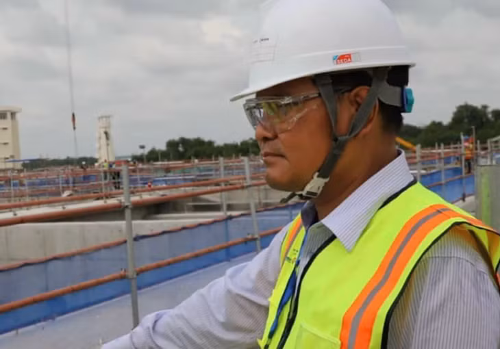 Ông Bùi Thanh Tân trong lần đi thị sát tại dự án trên địa bàn TP.HCM