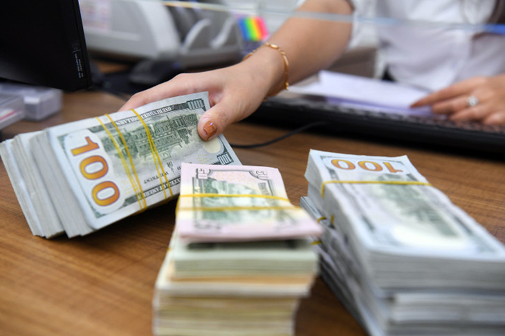 Giao dịch ngoại tệ tại một ngân hàng thương mại cổ phần