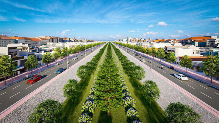 Phối cảnh đoạn 2 - Vành đai 2 khi hoàn thành Phối cảnh đoạn 2 - Vành đai 2 khi hoàn thành