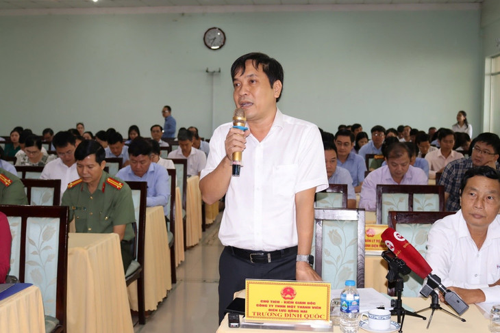 Đại diện Cty TNHH MTV Điện lực Đồng Nai góp ý Dự thảo Luật Điện lực (sửa đổi) tại hội nghị Đại diện Cty TNHH MTV Điện lực Đồng Nai góp ý Dự thảo Luật Điện lực (sửa đổi) tại hội nghị