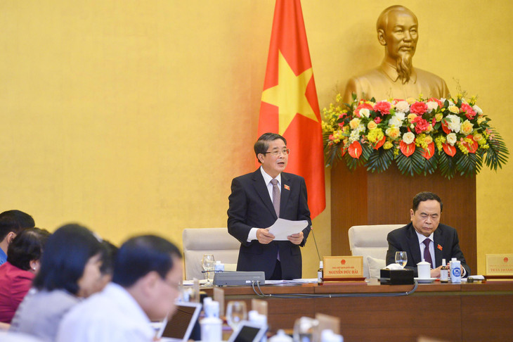 Phát biểu kết luận nội dung phiên họp, Phó Chủ tịch Quốc hội Nguyễn Đức Hải nêu rõ đề nghị Chính phủ tiếp thu ý kiến của cơ quan thẩm tra, ý kiến của Ủy ban Thường vụ Quốc hội để hoàn thiện danh mục, mức vốn của từng dự án