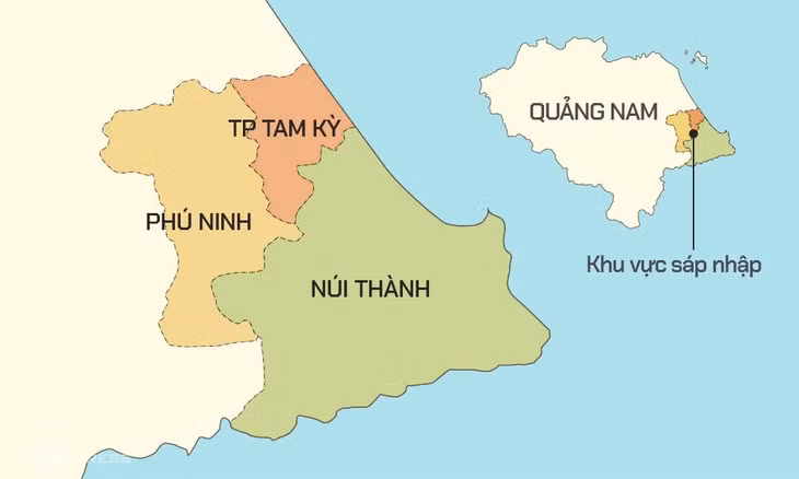 Ba huyện thị dự kiến sáp nhập