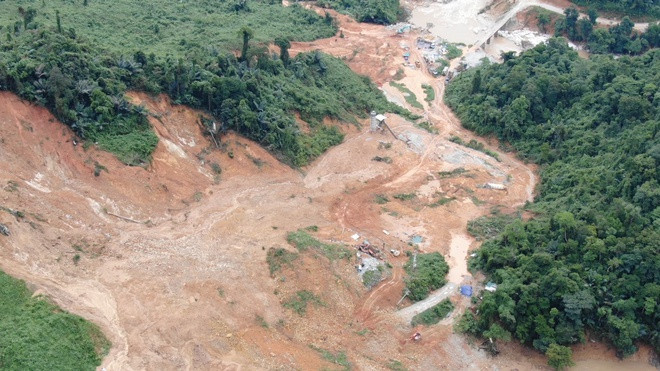 Hiện trường sạt lở Rào Trăng 3