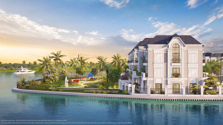 Nổi bật giữa The Manhattan Glory, biệt thự Limited Edition được sơn 2 màu tạo hiệu ứng tương phản, tôn lên đường nét sang trọng, cùng hàng cổng chính bề thế và những hoạ tiết phào chỉ đậm nét tân cổ điển. Hệ thống hàng rào, lan can dung hoà mềm mại khi phối cùng hoa văn hoạ tiết hoa và lá vàng tinh tế