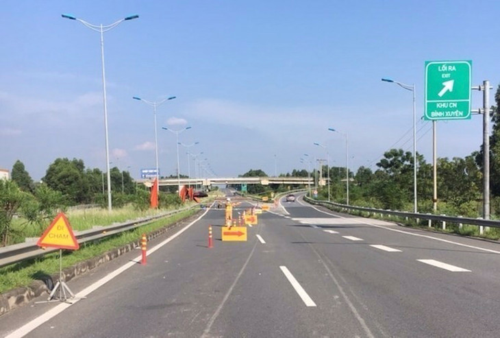 Một đoạn cao tốc Nội Bài - Lào Cai phải sửa chữa cục bộ