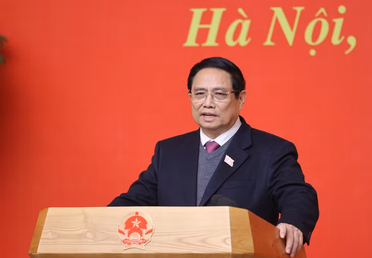 Thủ tướng Phạm Minh Chính phát biểu giao nhiệm vụ cho một số thành viên Chính phủ nhiệm kỳ 2021 - 2026