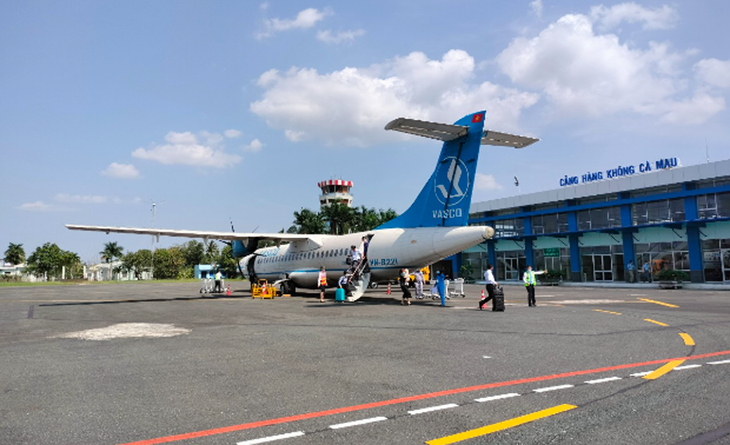 Cảng hàng không Cà Mau hiện khai thác duy nhất một đường bay Cà Mau - TP.HCM