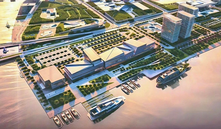 Phối cảnh dự án cảng tàu khách quốc tế Nhà Rồng - Khánh Hội