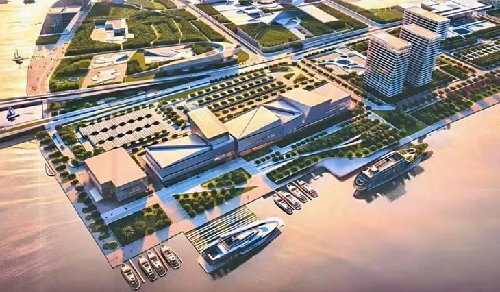 Phối cảnh dự án cảng tàu khách quốc tế Nhà Rồng - Khánh Hội