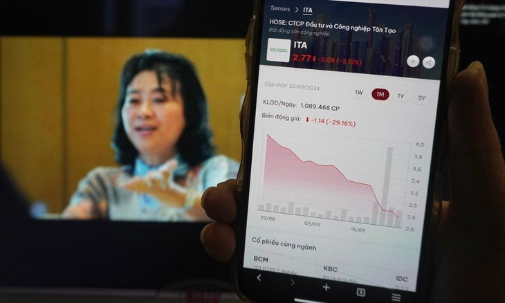 Nhà đầu tư theo dõi thị giá cổ phiếu ITA Nhà đầu tư theo dõi thị giá cổ phiếu ITA