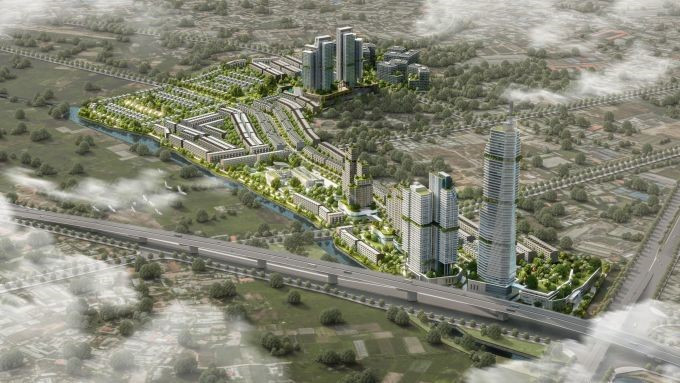 Hình ảnh phối cảnh của dự án khu đô thị Hòa Lân tại TP Thuận An, Bình Dương