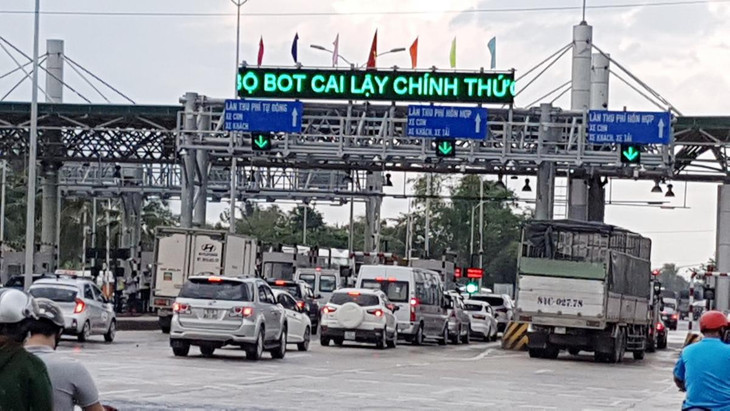 Trạm thu phí dự án BOT Cai Lậy trên QL1