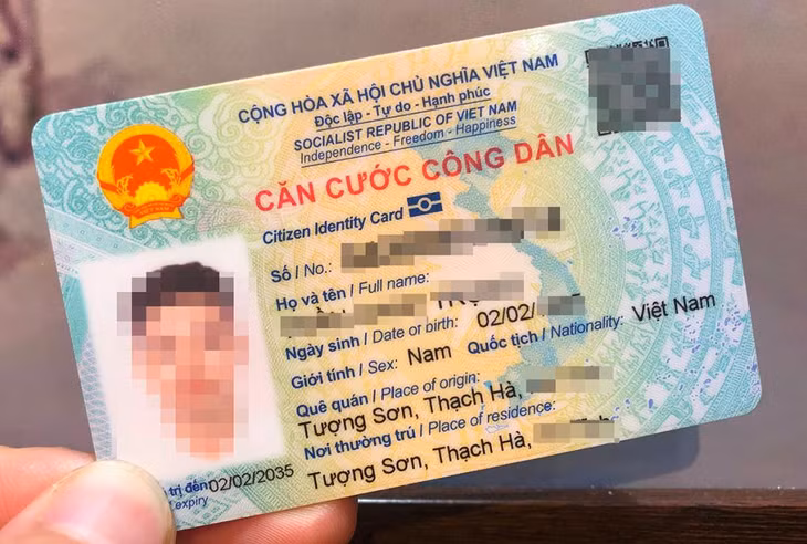 Thẻ căn cước công dân gắn chíp