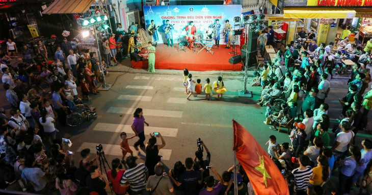 Một sự kiện tổ chức ở phố đi bộ Bùi Viện Một sự kiện tổ chức ở phố đi bộ Bùi Viện