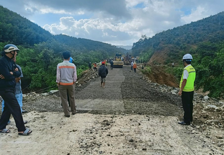 Sau ba ngày sửa chữa, tuyến Khánh Hòa - Đăk Lăk được thông xe