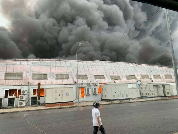 Cháy tại Khu công nghiệp Đại An