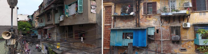 Đặc biệt là tình trạng cơi nới các ban công, hành lang thành những "chuồng cọp" để mở rộng diện tích sử dụng tiềm ẩn nhiều nguy cơ tai nạn, đặc biệt là an toàn phòng cháy chữa cháy.