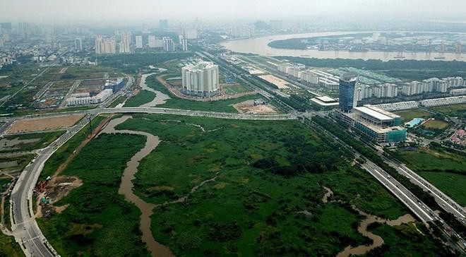 Một góc khu đô thị mới Thủ Thiêm