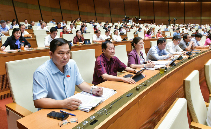 Các đại biểu Quốc hội dự phiên họp