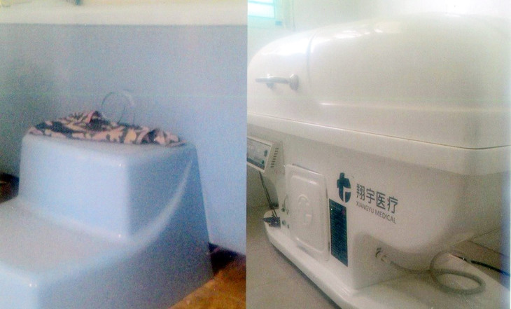 Máy thủy trị liệu và máy xông hơi toàn thân do Công ty AIC cung cấp tại Bệnh viện Y học cổ truyền - Phục hồi chức năng tỉnh