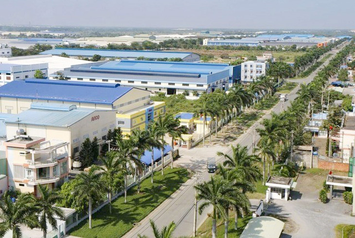 Một góc khu công nghiệp Đức Hòa 1, tỉnh Long An