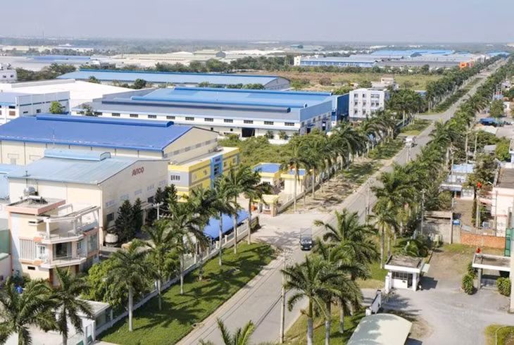 Một góc khu công nghiệp Đức Hòa 1, tỉnh Long An