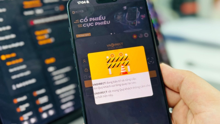 Giao dịch trực tuyến trên VNDirect báo lỗi ngày 27/3