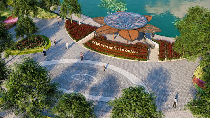 Phối cảnh một góc hồ Thiền Quang sau cải tạo Phối cảnh một góc hồ Thiền Quang sau cải tạo