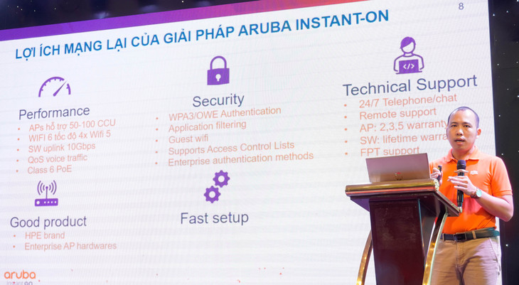 FTI hợp tác với Aruba Việt Nam để cung cấp giải pháp mạng toàn diện cho nhóm khách hàng vừa và nhỏ.