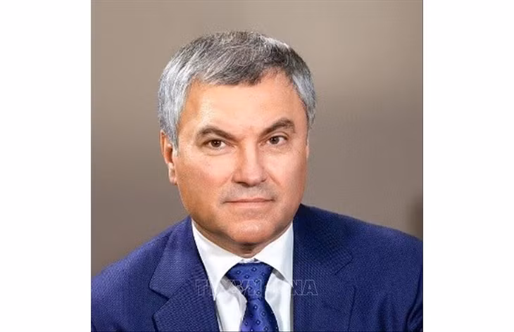 Chủ tịch Duma Quốc gia Quốc hội Liên bang Nga Vyacheslav Viktorovich Volodin. Ảnh: TTXVN Chủ tịch Duma Quốc gia Quốc hội Liên bang Nga Vyacheslav Viktorovich Volodin. Ảnh: TTXVN