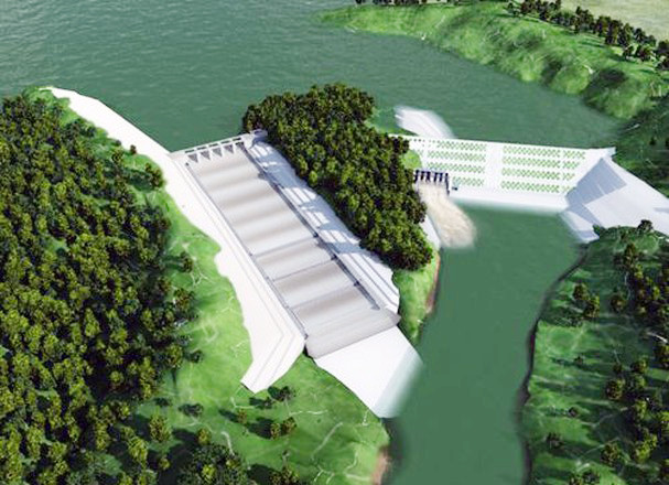 Phối cảnh Dự án Hồ chứa nước Bản Mồng.