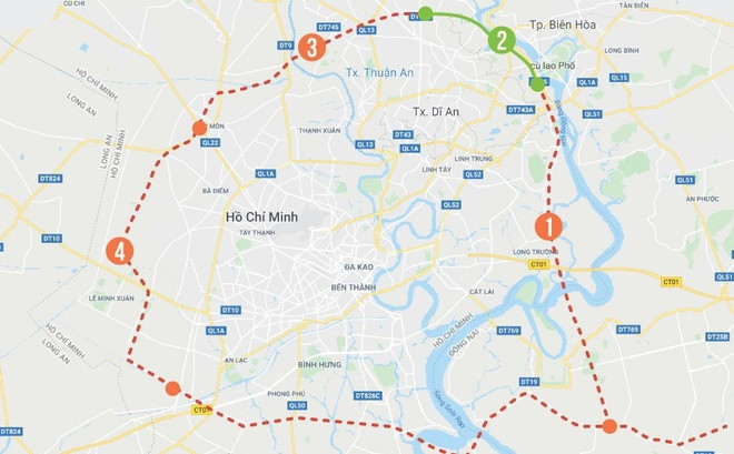 Sơ đồ Dự án Đường vành đai 3