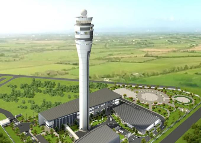 Phối cảnh Đài kiểm soát không lưu sân bay Long Thành.