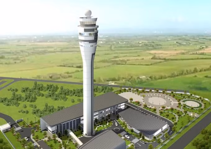 Phối cảnh Đài kiểm soát không lưu sân bay Long Thành.