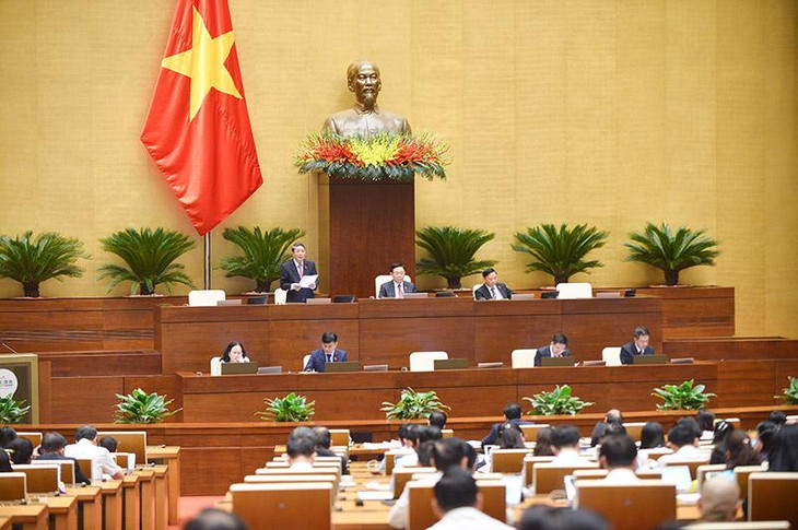 Phó Chủ tịch Quốc hội Nguyễn Đức Hải điều hành Phiên họp