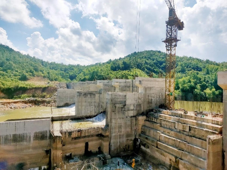 Công trình thi công Dự án Nhà máy Thủy điện Bản Nhùng thuộc xã Trấn Ninh, huyện Văn Quan, tỉnh Lạng Sơn