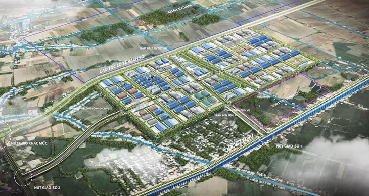 Phối cảnh khu công nghiệp Vĩnh Thạnh (giai đoạn 1)