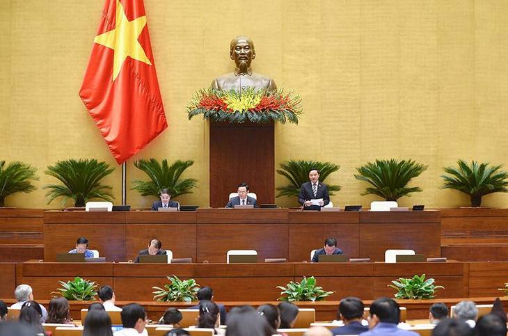 Phó Chủ tịch Quốc hội Nguyễn Khắc Định điều hành Phiên họp