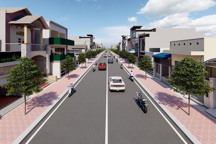 Phối cảnh đường Đình Giao Khẩu khi hoàn thành. Ảnh: Ban Quản lý dự án đầu tư xây dựng khu vực Quận 12 Phối cảnh đường Đình Giao Khẩu khi hoàn thành. Ảnh: Ban Quản lý dự án đầu tư xây dựng khu vực Quận 12
