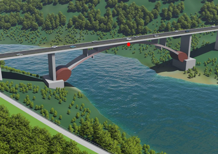 Phương án kiến trúc một cây cầu trên tuyến cao tốc đạt giải A Phương án kiến trúc một cây cầu trên tuyến cao tốc đạt giải A