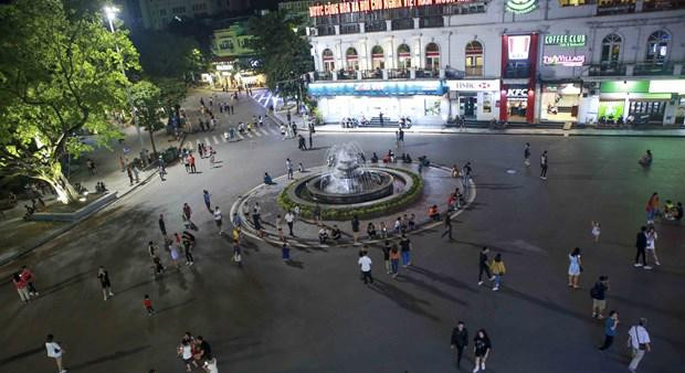 Khu vực Quảng trường Đông Kinh Nghĩa Thục trong phố đi bộ Khu vực Quảng trường Đông Kinh Nghĩa Thục trong phố đi bộ