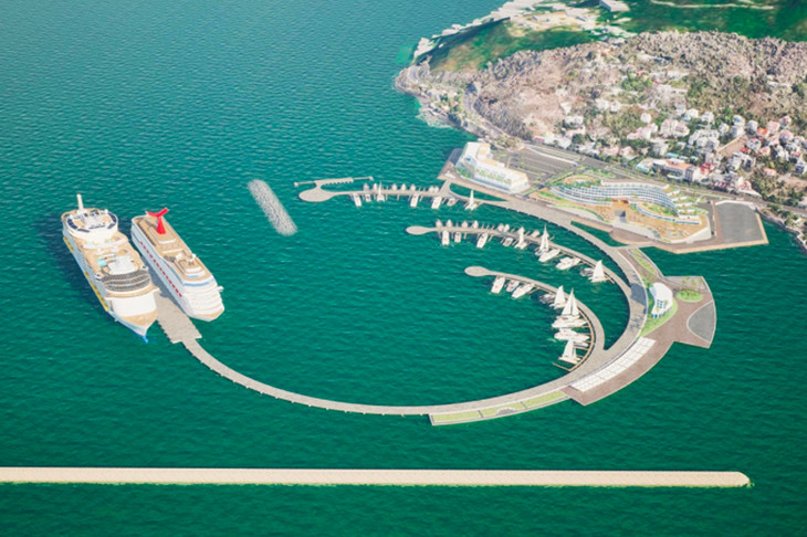 Phối cảnh cảng tàu khách quốc tế Vũng Tàu