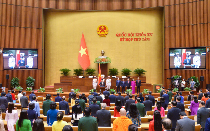 Toàn cảnh Lễ tuyên thệ nhậm chức Chủ tịch nước Cộng hòa xã hội chủ nghĩa Việt Nam Lương Cường