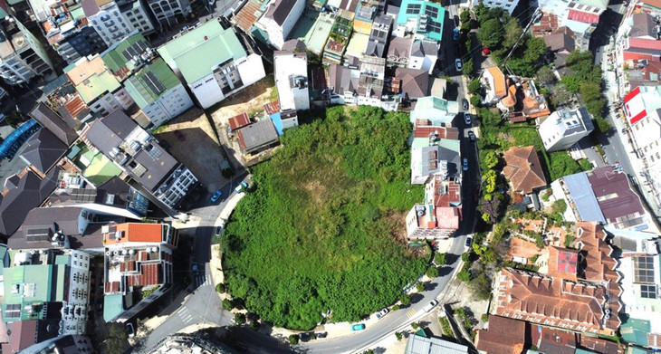 Một góc khu đất thuộc Dự án Đà Lạt Plaza